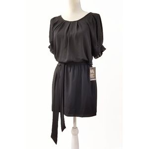 Express Scoop Neck Belted Pleated Dress Sz XS